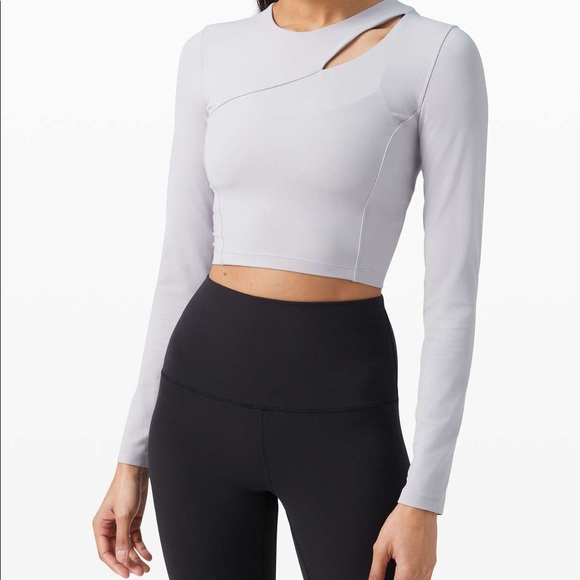 lululemon athletica Tops - Lululemon Aligned Angles Long Sleeve - Iced Iris